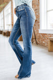 Medium Wash High Rise Flare Jeans