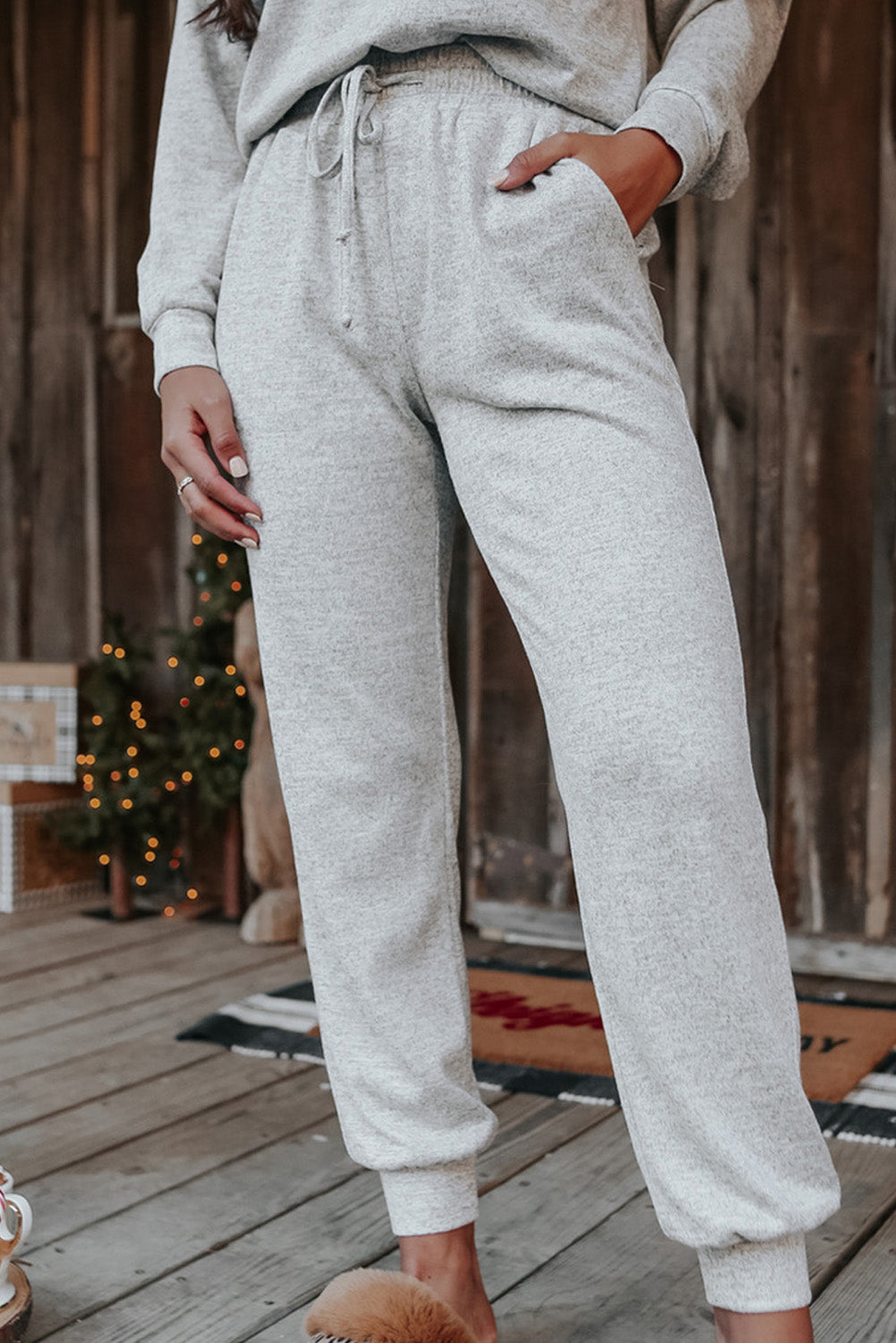 Long Sleeve Pullover and Jogger Pants Lounge Set