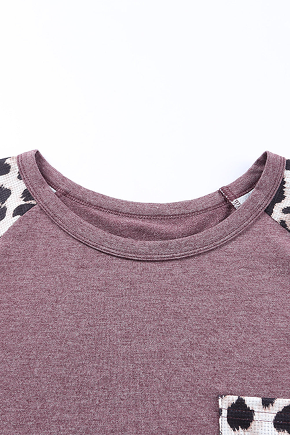 Plus Size Leopard Pocket Top