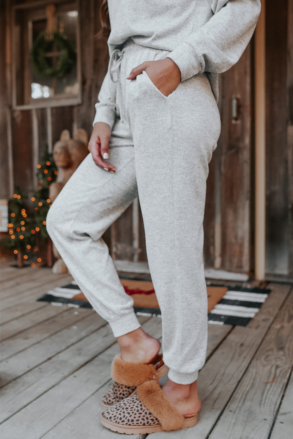 Long Sleeve Pullover and Jogger Pants Lounge Set