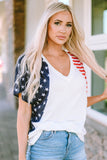 The US Stars and Stripes V Neck Tee