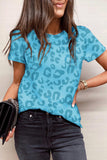 Animal Print Crew Neck T Shirt