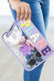 STUFF Print Transparent Zipped Pouch