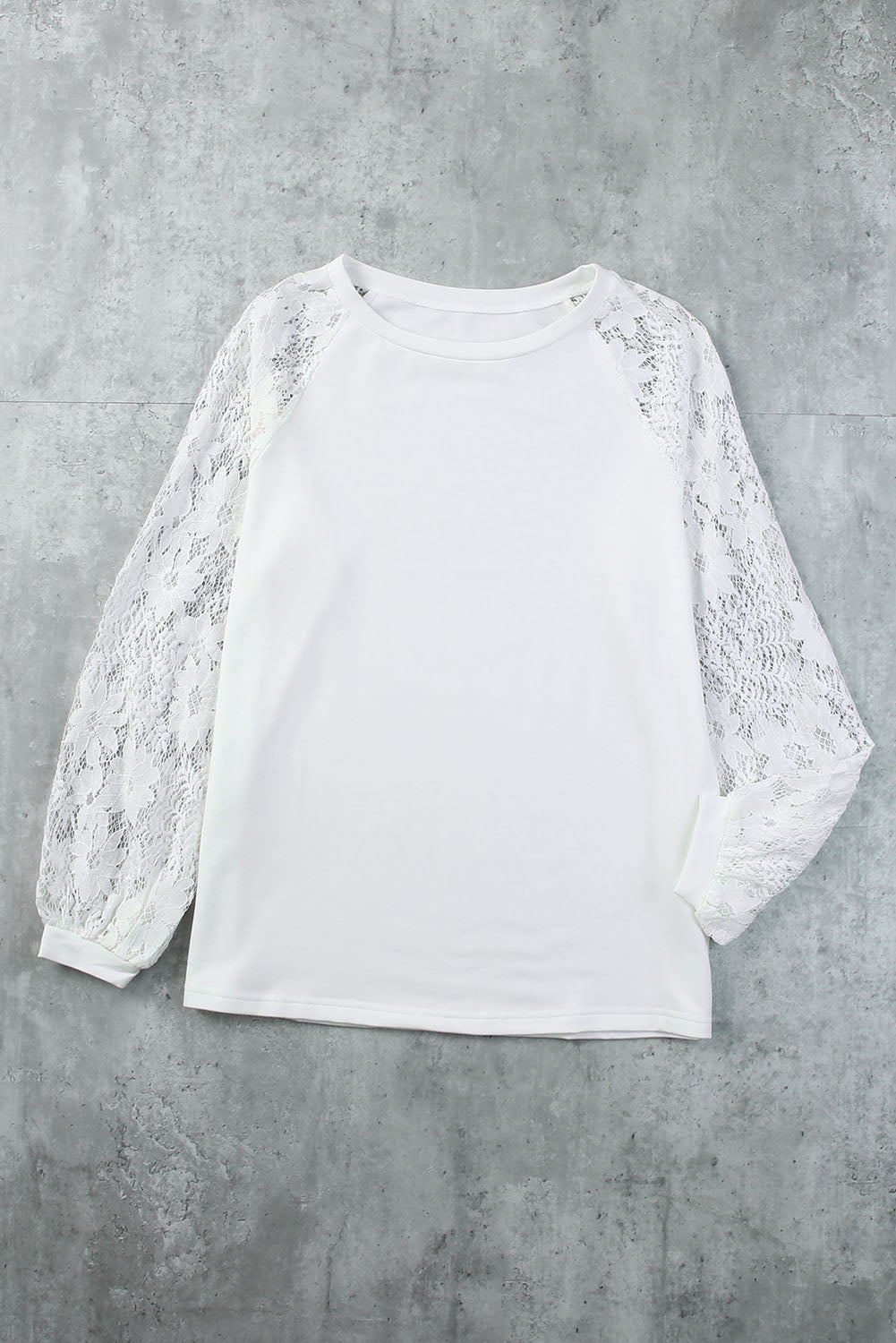 Lace Crochet Long Sleeve Top