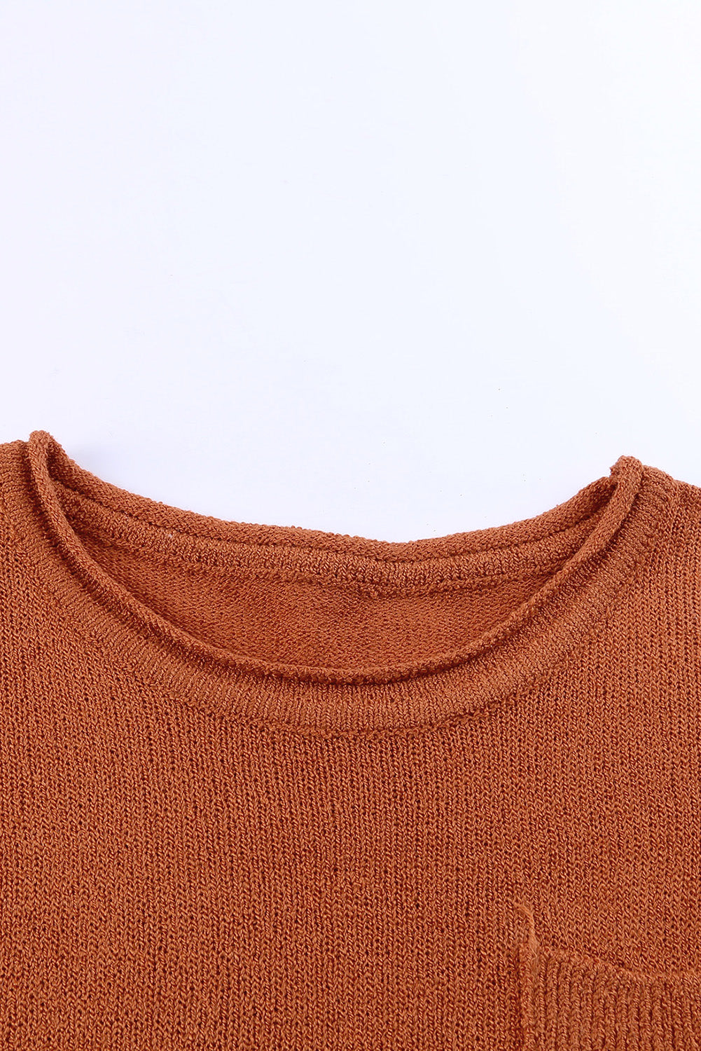 Drop Shoulder Wide Sleeve Loose Sweater