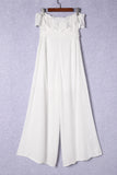 Ruffled Bandeau Wide Leg Jumpsuit