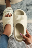 Pleated Thick Soled Slippers