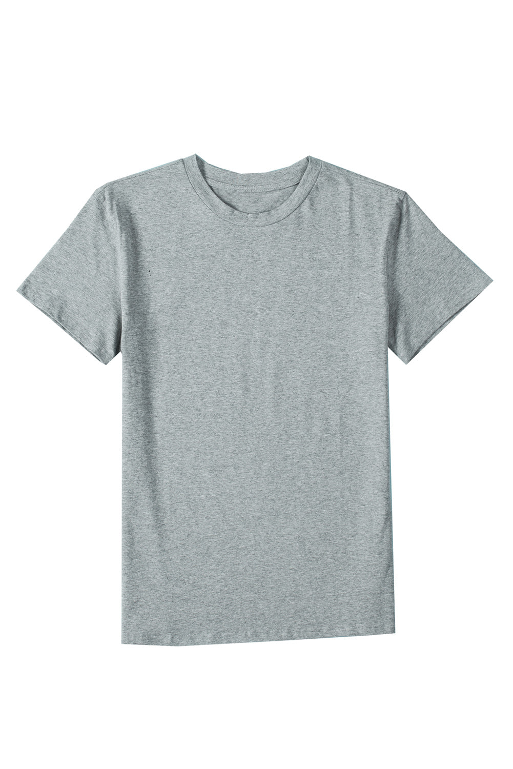 Plain Crew Neck Short Sleeve Tee