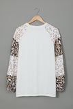 Leopard Print Bubble Sleeve Top