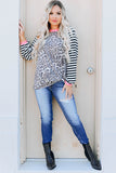 Stripe Twist Long Sleeve Top