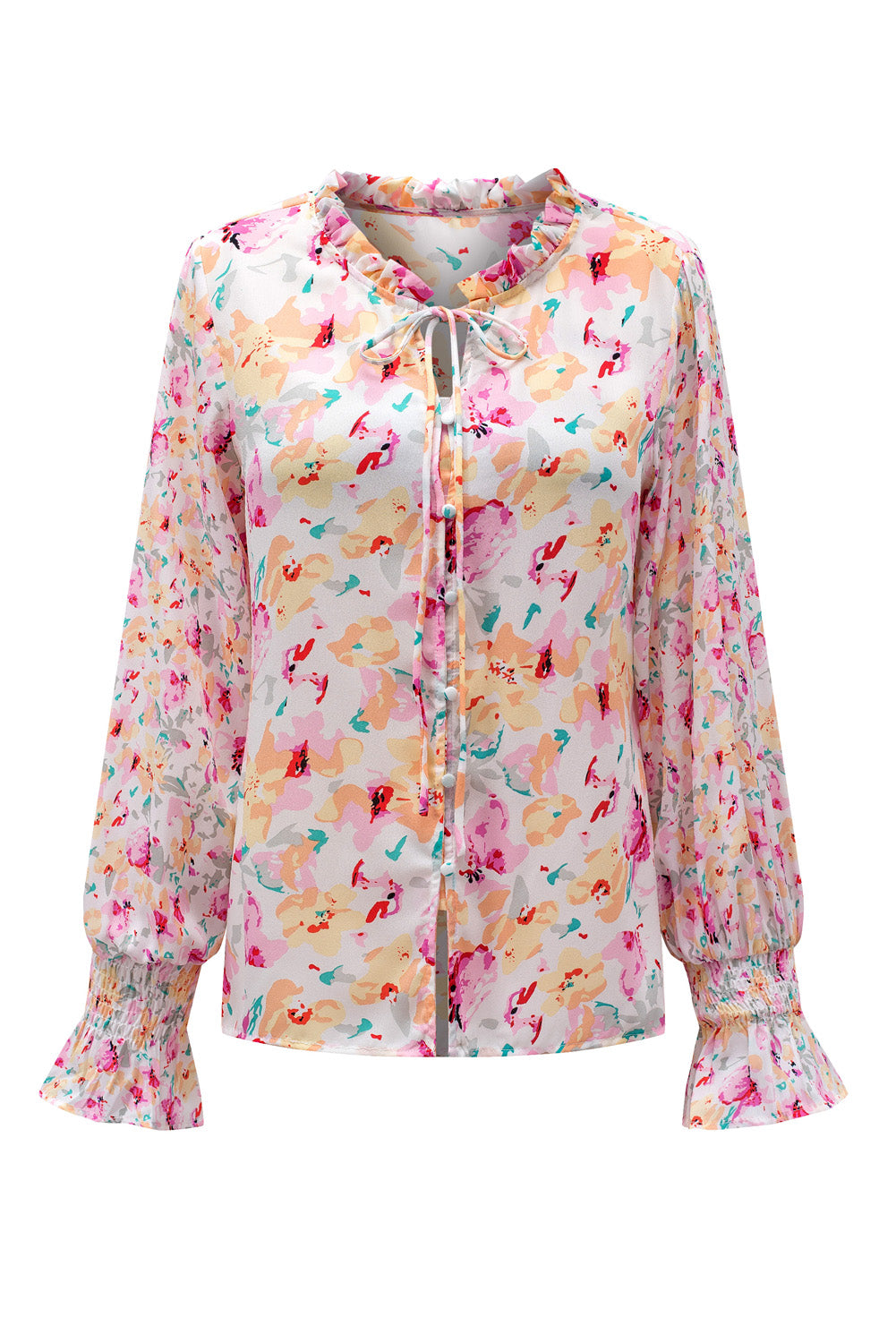 Blouse smockée florale Cakewalk 