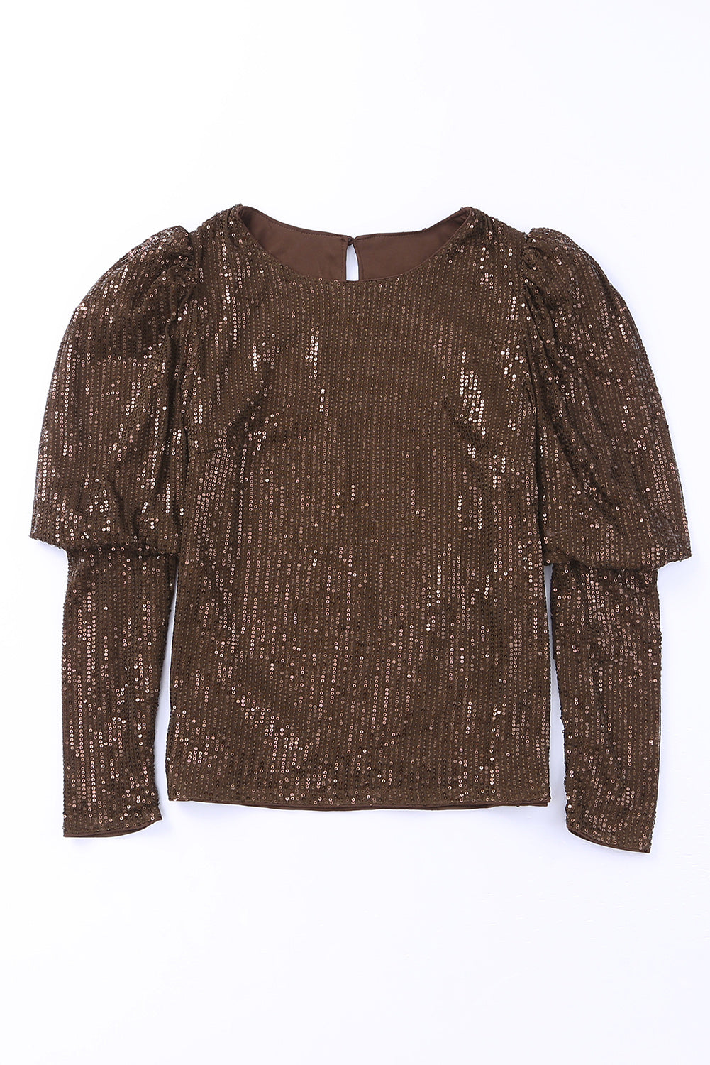 Puff Sleeve Sequin Top