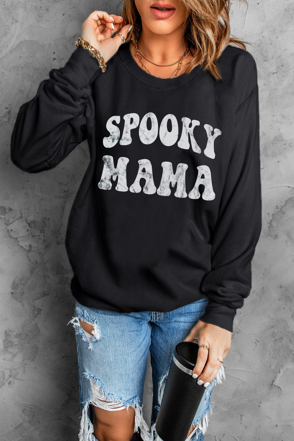 Spooky Season Halloween Fashion Graphic Sweatshirt