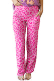 Leopard Kiss Print High Waist Lounge Pants