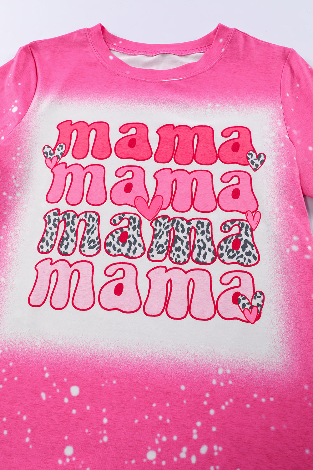 Rose Mama Lettre Imprimé Graphique Tie Dye