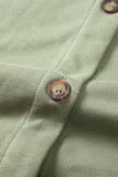 Plus Size Buttons Closure Pocketed Shacket