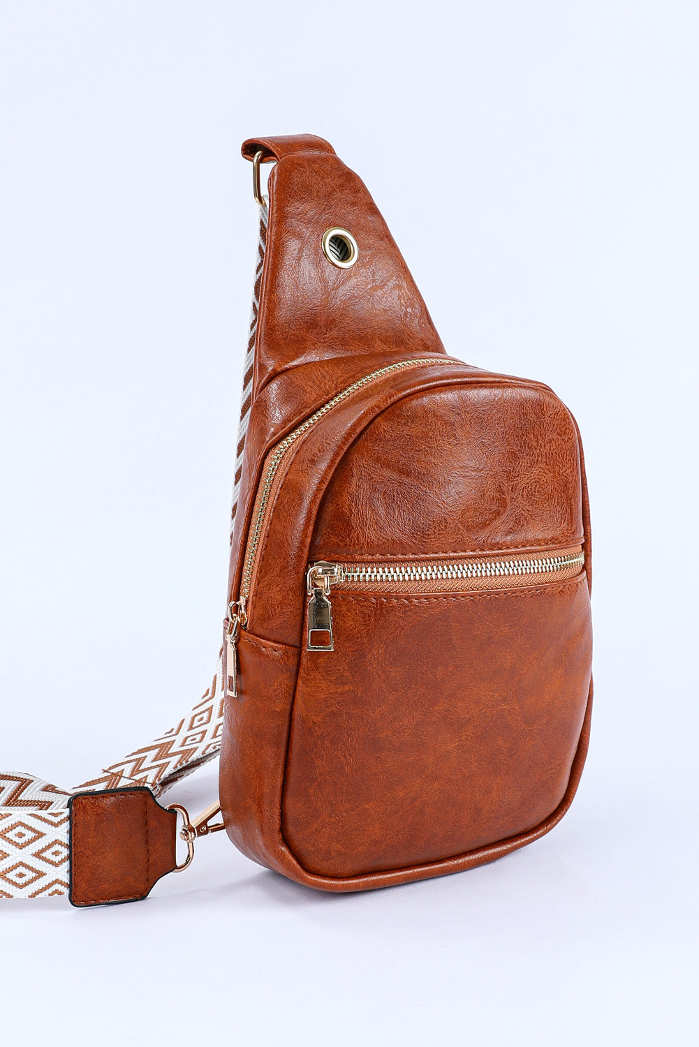 Crossbody PU Leather Sling Bag