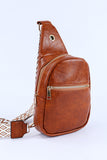 Crossbody PU Leather Sling Bag