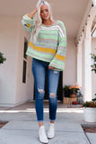 Striped Bell Sleeves Loose Sweater