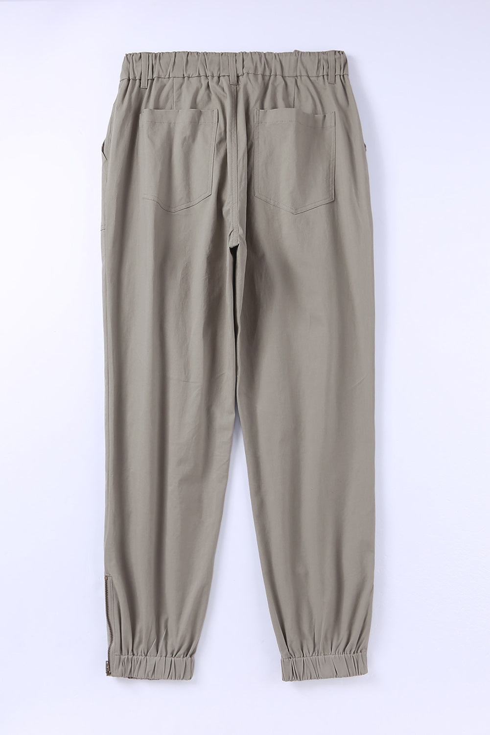 Slim Fit Pocketed Twill Jogger Pants