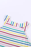 Colorful Striped Halter Tank Top