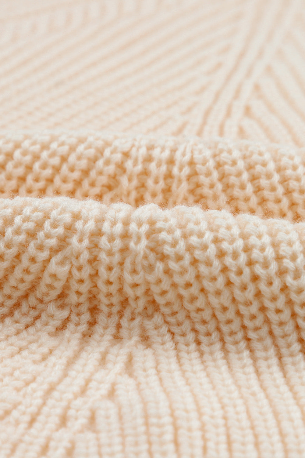 Hollow-out Puffy Sleeve Knit Sweater