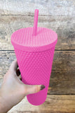 Reusable Matte Plastic Tumbler Cup