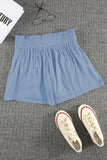 Smocked High Waist Shorts