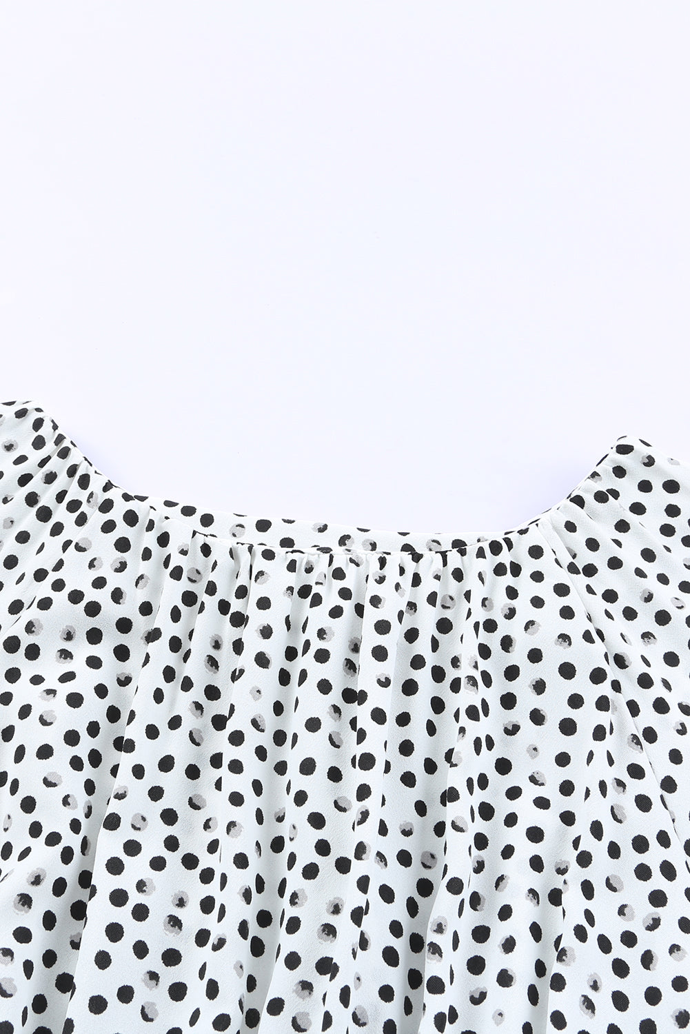 Polka Dot Ruffle Double Layered Dress