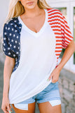 The US Stars and Stripes V Neck Tee