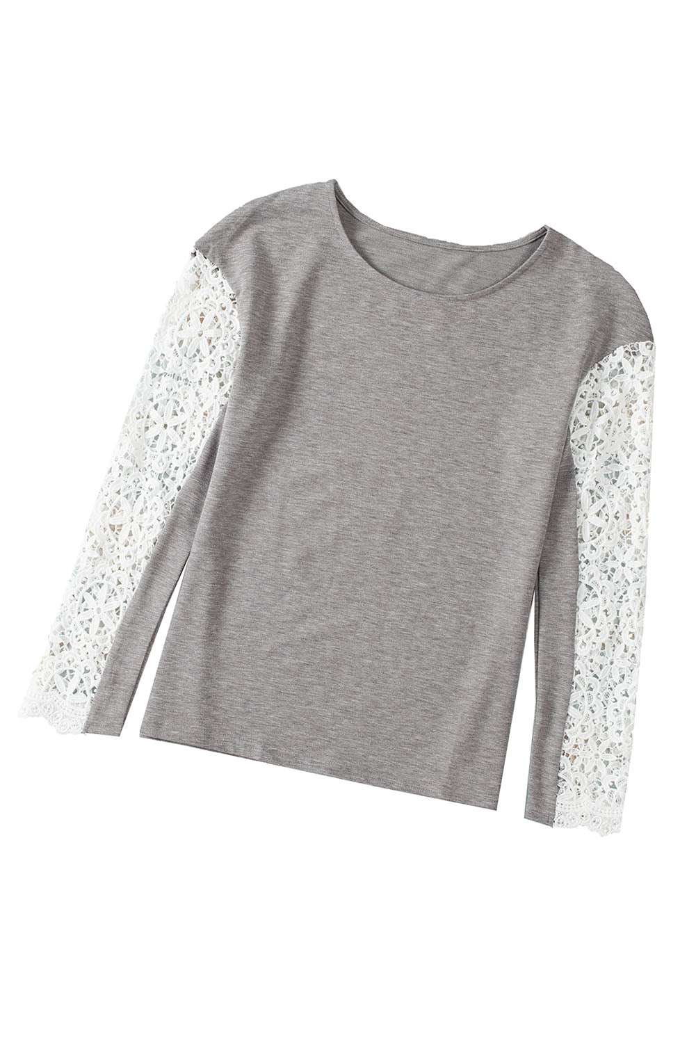 Lace Splicing Long Sleeve Top