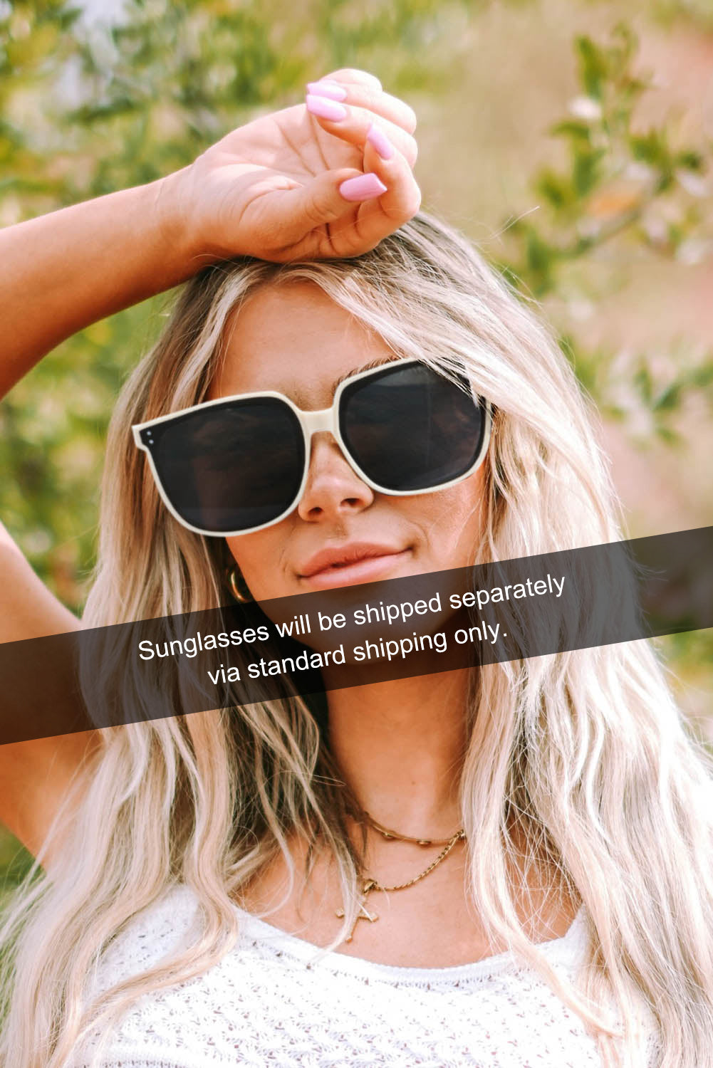 UV Protection Oversized Square Sunglasses