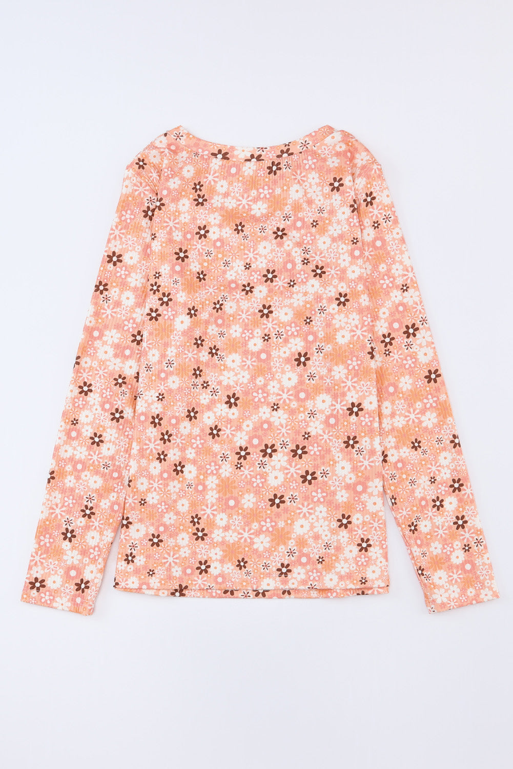 Floral Knit Long Sleeve Top