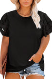 Plus Size Flutter Sleeve Top