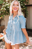 Short Sleeve Chambray Shirt