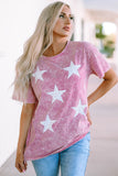 Vintage Star Printed Mineral Wash Graphic Tee