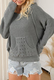 Rivet Kangaroo Pocket Hooded Sweater