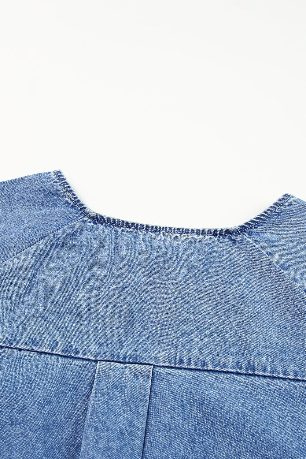 Raw Edge Denim Top