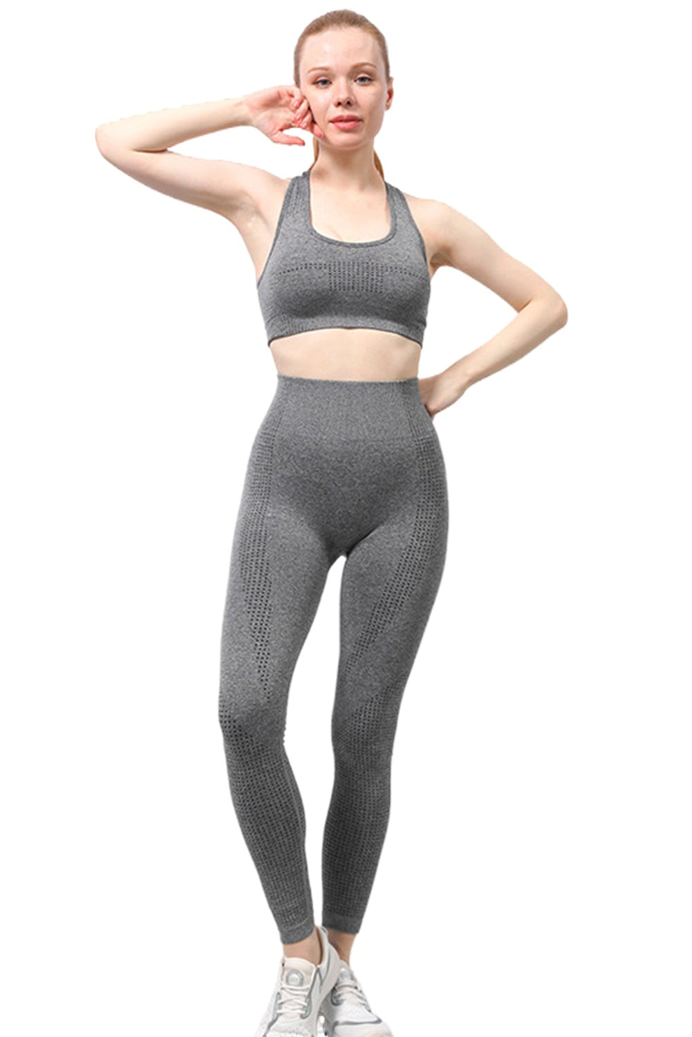 U-neck Racerback High Waist Active Wear