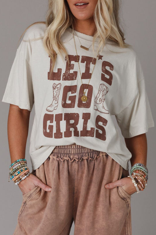 LETS GO GIRLS Western Boots Tee