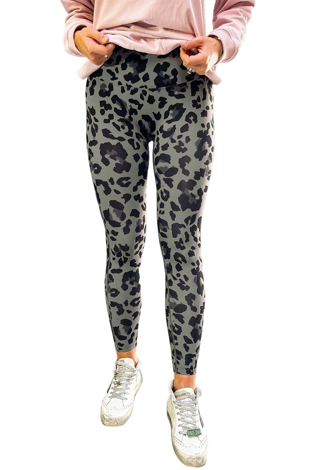 Classic Leopard Print Active Leggings