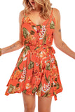 Sleeveless A-line Floral Dress