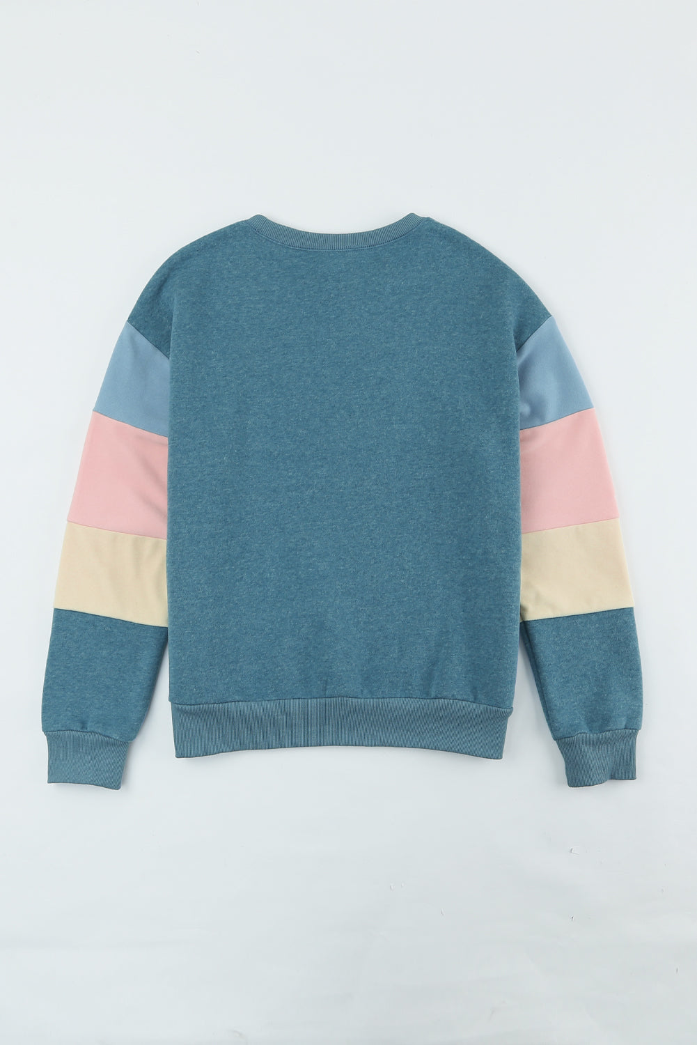 Colorblock Long Sleeve Pullover Sweatshirt