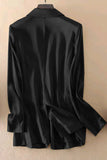 Pocketed Single Button Lapel Neck Blazer