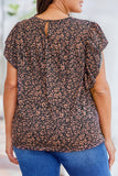 Plus Size Smocked Floral Blouse