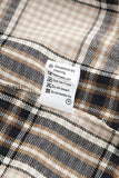 Chest Pocket Plaid Pattern Long Sleeve Shirt