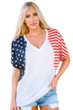 The US Stars and Stripes V Neck Tee