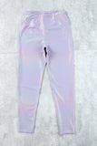 Leggings taille haute violet brillant