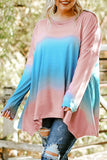 Plus Size Painted Poncho Top