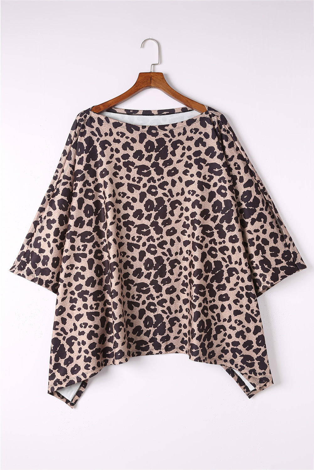 Print Loose Cape Tunic Top